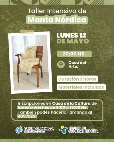 TALLER INTENSIVO DE MANTAS NÓRDICAS