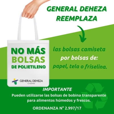 NO USES BOLSAS DE PLÁSTICO. CUIDEMOS EL PLANETA.