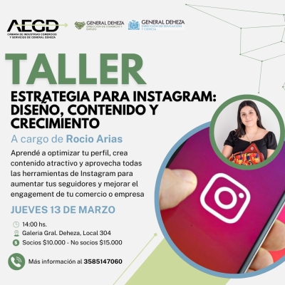 TALLER DE ESTRATEGIA PARA EL MANEJO DE INSTRAGRAM