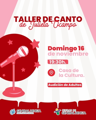 AUDICIÓN DEL TALLER DE CANTO PARA ADULTOS