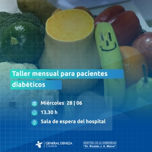 TALLER MENSUAL PARA DIABÉTICOS.