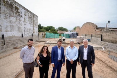 RECORRIDO EN OBRA DE AUTORIDADES DE BANCO NACIÓN. UN SUEÑO QUE SE HACE REALIDAD.