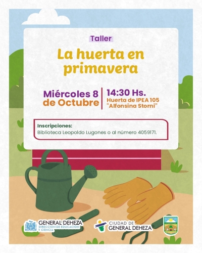 TALLER: HUERTA EN PRIMAVERA