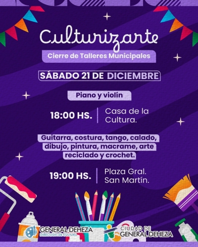 CULTURIZARTE - MUESTRA ANUAL DE TALLERES