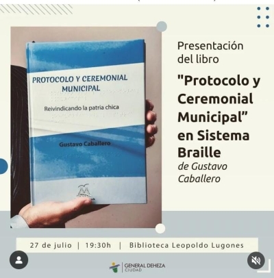 PRESENTACIÓN DE LIBRO EN SISTEMA BRAILE.