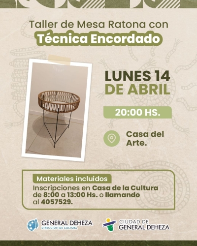 TALLER PARA MESITAS RATONAS