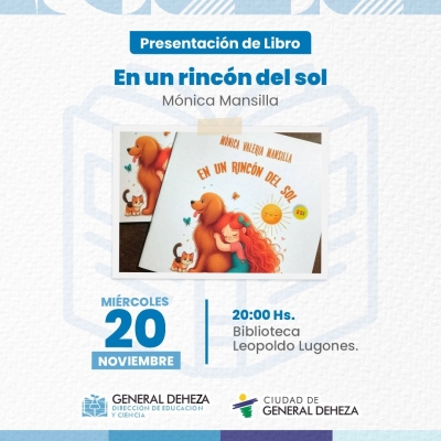 ESTE MIÉRCOLES PRESENTAMOS UN NUEVO LIBRO
