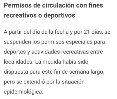 PERMISOS DE CIRCULACIÓN CON FINES RECREATIVOS Y DEPORTIVOS.