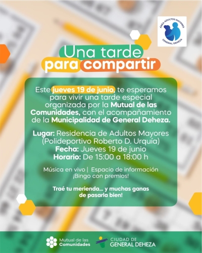 BINGO, UNA TARDE PARA COMPARTIR