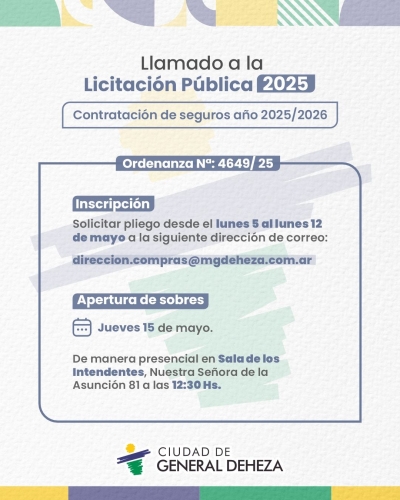 LICITACIÓN PÚBLICA - SEGUROS MUNICIPALES