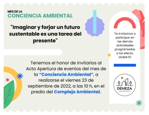 MES DE LA CONCIENCIA AMBIENTAL.