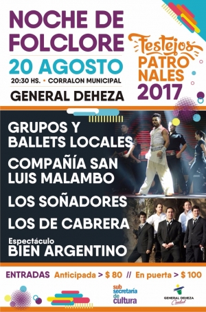 GENERAL DEHEZA HOY BAILA FOLCLORE