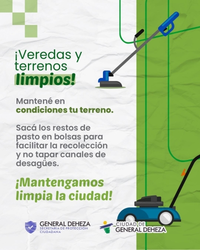 VEREDAS Y TERRENOS LIMPIOS