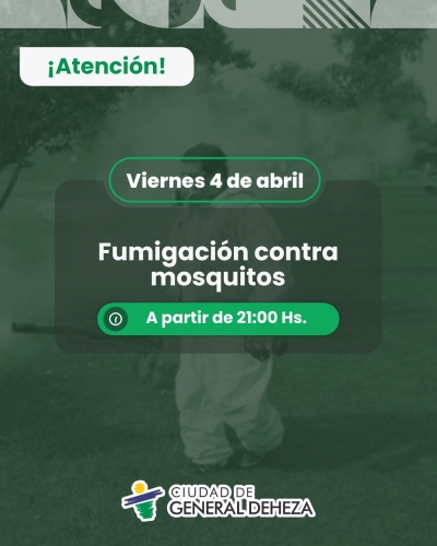 FUMIGACIÓN CONTRA MOSQUITOS