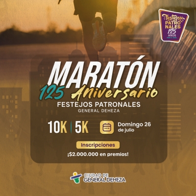 Gran Maratón 125° Aniversario Festejos Patronales General Deheza
