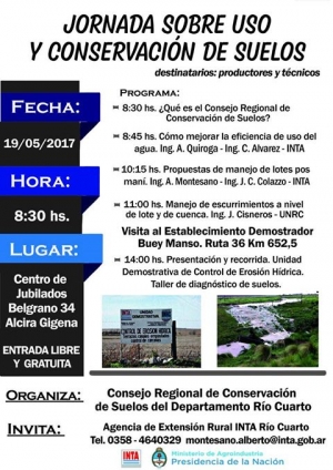 JORNADA SOBRE USO Y CONSERVACIÓN DE SUELOS