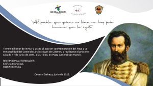 CONMEMORACIÓN DE LA MUERTE DE MARTÍN MIGUEL DE GÜEMES.