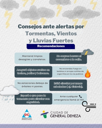 ALERTA POR CONDICIONES CLIMÁTICAS ADVERSAS