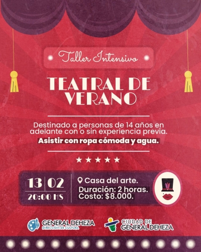 TALLER TEATRAL INTENSIVO