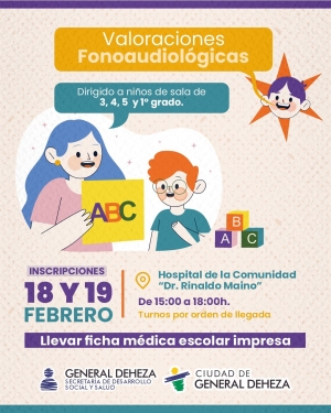 ¡ATENCIÓN! VALORACIÓN FONOAUDIOLÓGICA