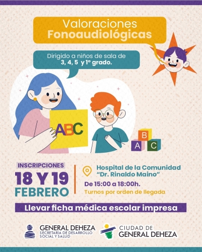 ¡ATENCIÓN! VALORACIÓN FONOAUDIOLÓGICA