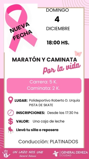 UN LAZO NOS UNE. FECHA REPROGRAMADA