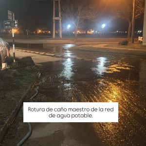¡ATENCIÓN! - AGUA - ROTURA DE CAÑO MAESTRO
