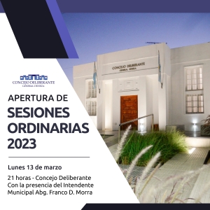 APERTURA DE SESIONES ORDINARIAS 2023.