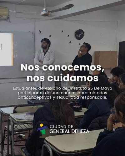 Estudiantes de 4.º Economía y Administración y 4.º Ciencias Sociales y Humanidades participaron de una charla sobre métodos anticonceptivos y sexualidad responsable.