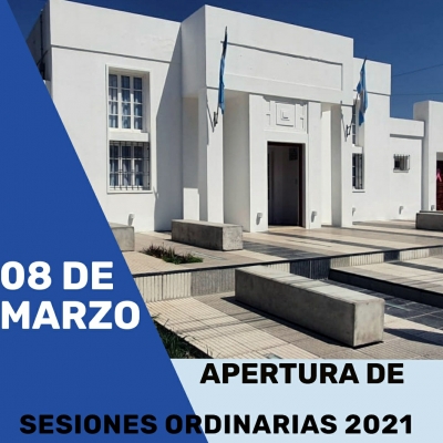 INICIO DE SESIONES ORDINARIAS 2021