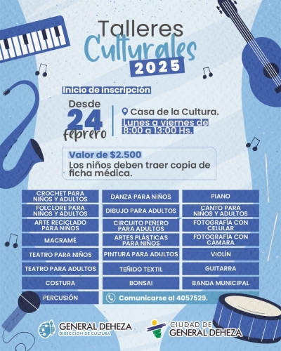 TALLERES CULTURALES 2025