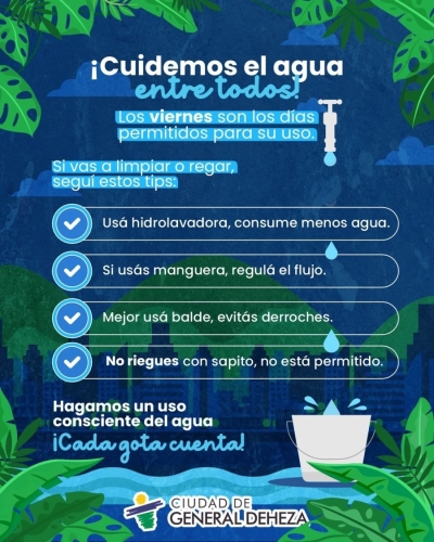 ¡CUIDEMOS EL AGUA ENTRE TODOS!