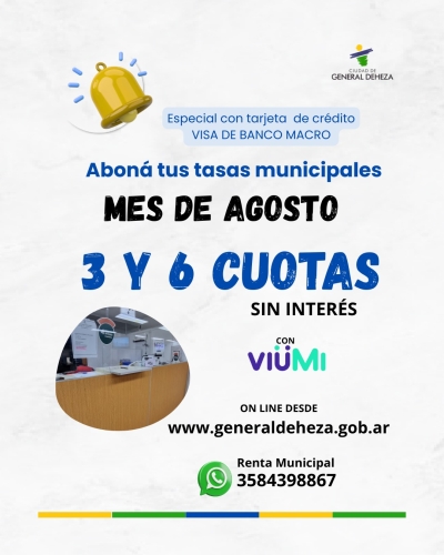 AGOSTO EN CUOTAS CON MACRO