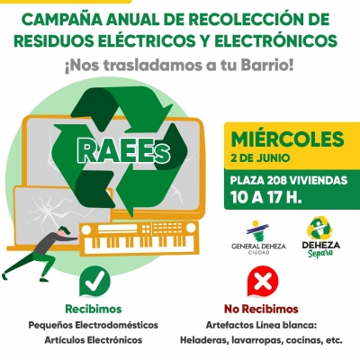CAMPAÑA DE RESIDUOS ELÉCTRICOS Y ELECTRÓNICOS.