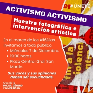 ¡ÚNETE! 16 DÍAS DE ACTIVISMO CONTRA LA VIOLENCIA DE GÉNERO.