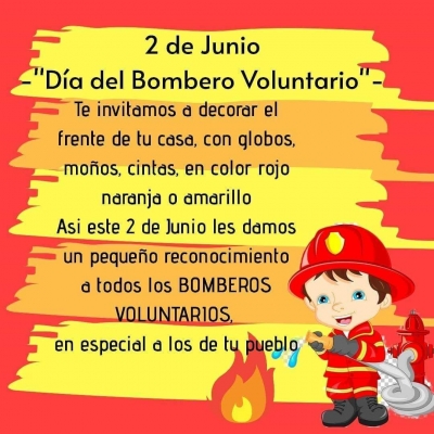 2 de junio: DÍA NACIONAL DEL BOMBERO VOLUNTARIO.