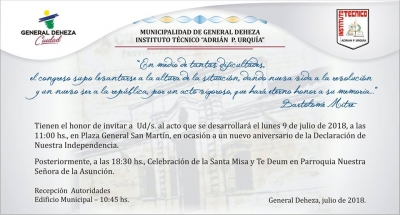 ¡TODOS AL ACTO - INVITACIÓN ESPECIAL!