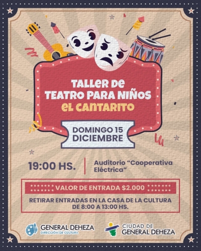 TALLER DE TEATRO PARA NIÑOS "EL CANTARITO"