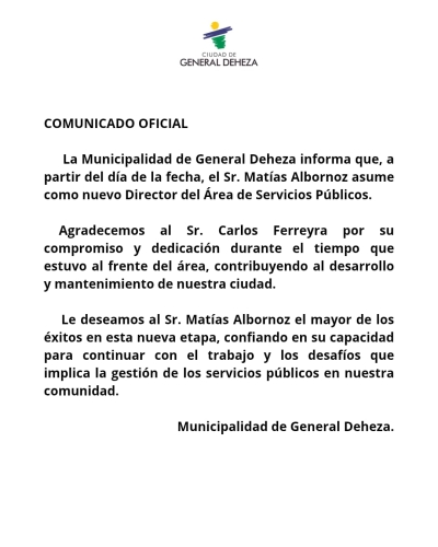 COMUNICADO OFICIAL
