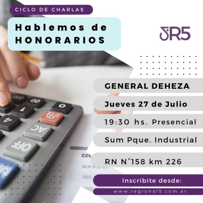 CICLO DE CHARLAS. HABLEMOS DE HONORARIOS.