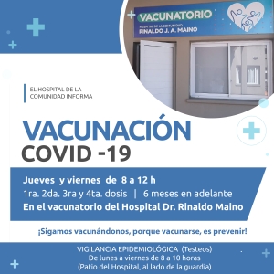 VACUNACIÓN COVID-19 ¡ATENCIÓN!
