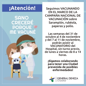 CAMPAÑA NACIONAL DE VACUNACIÓN.