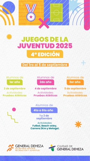 ¡HOY COMIENZA LA 4ta. EDICIÓN DE LOS JUEGOS DE LA JUVENTUD!