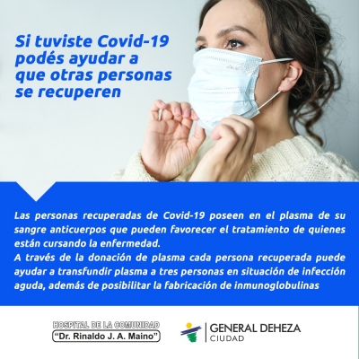 CAMPAÑA DE DONACIÓN DE PLASMA.