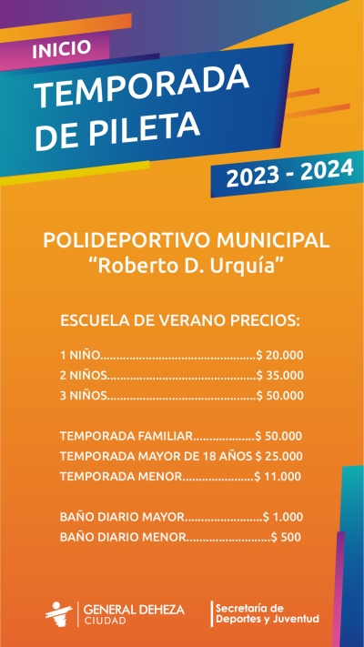 APERTURA DE LA TEMPORADA VERANO 2023-2024.