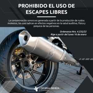 RIGE LA PROHIBICIÓN DEL USO DE ESPAPES LIBRES