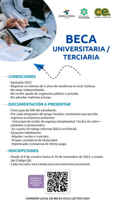 COMISIÓN DE BECAS COMUNICA.