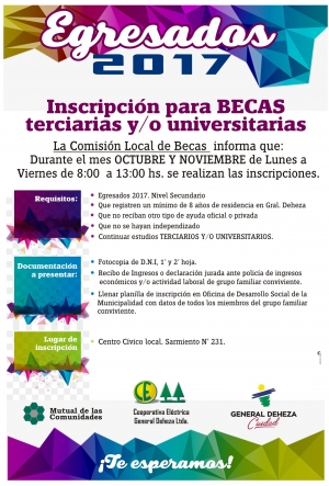 ¡COMO TODOS LOS AÑOS LAS INSTITUCIONES DE NUESTRA CIUDAD, PIENSAN EN VOS!