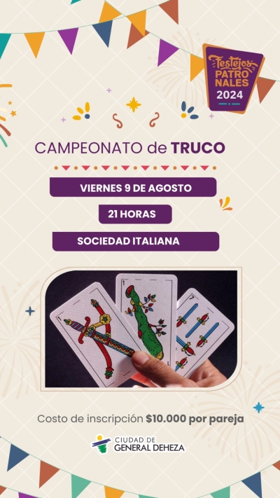 CAMPEONATO DE TRUCO - FESTEJOS PATRONALES