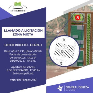 LLAMADO A LICITACIÓN PÚBLICA.